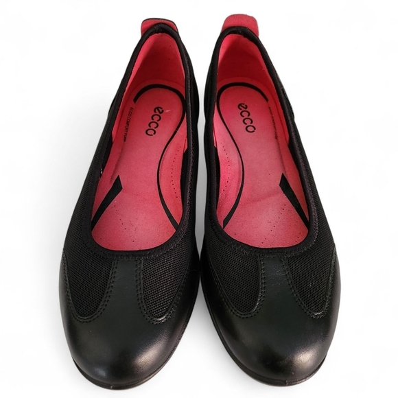 ECCO black comfort ballet flats slip on shoes size 38 - Picture 9 of 12
